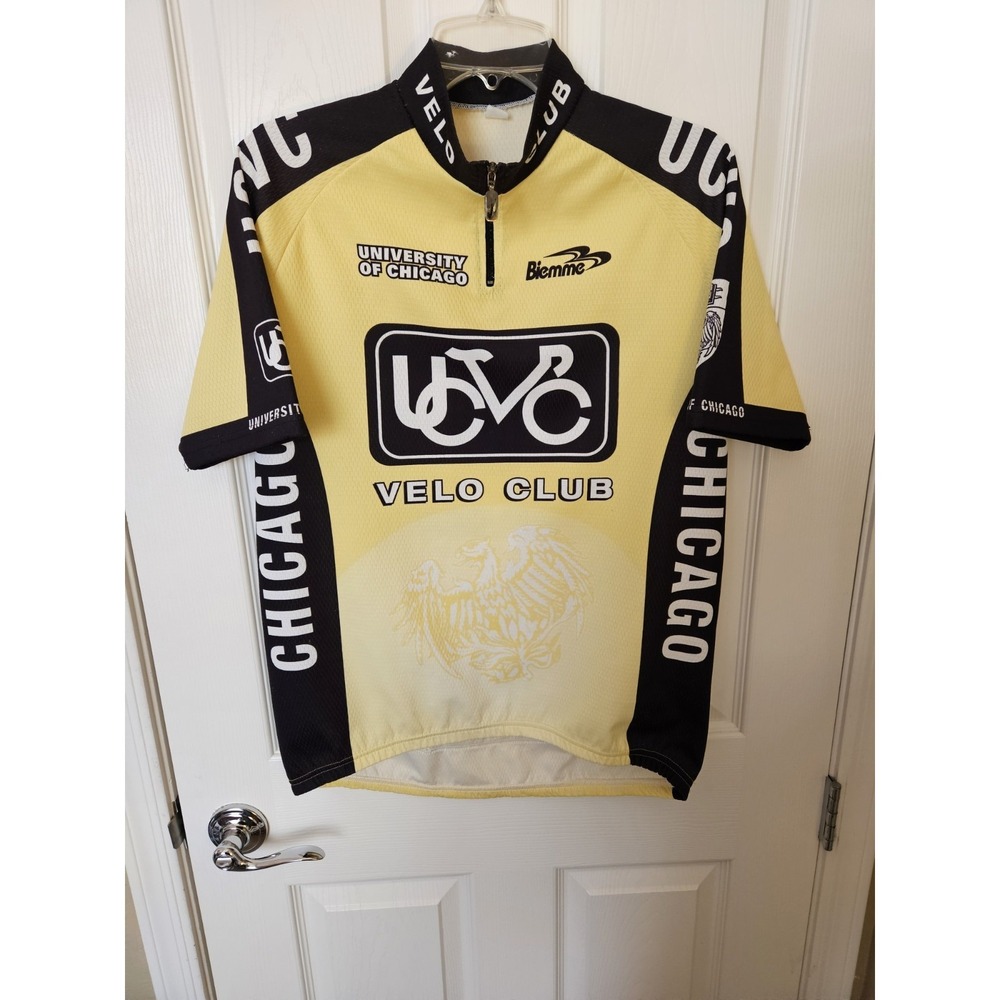 Biemme Bicycling Jersey for University of Chicago Velo Club, 1/4 Zip, Sz. LG
